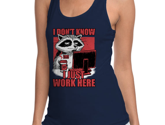 Raccoon Tired Work
