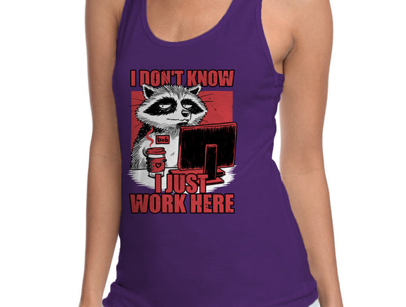 Raccoon Tired Work