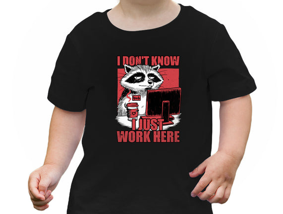Raccoon Tired Work