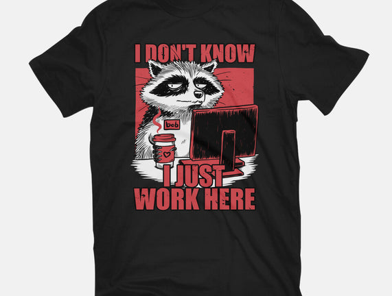Raccoon Tired Work