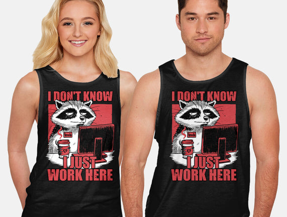 Raccoon Tired Work