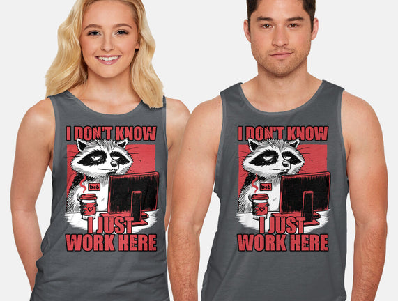 Raccoon Tired Work