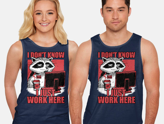 Raccoon Tired Work