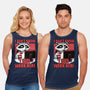 Raccoon Tired Work-Unisex-Basic-Tank-Studio Mootant