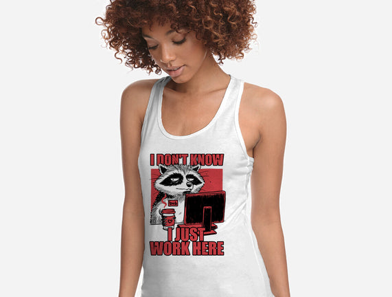 Raccoon Tired Work