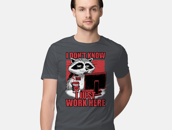 Raccoon Tired Work