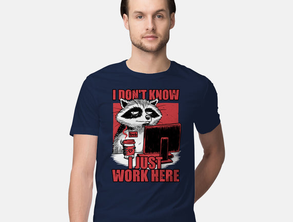 Raccoon Tired Work