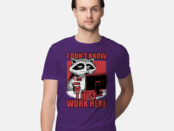 Raccoon Tired Work