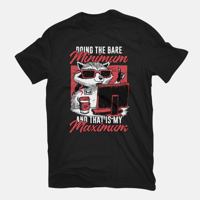 Raccoon Minimun Work-Mens-Heavyweight-Tee-Studio Mootant