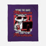 Raccoon Minimun Work-None-Fleece-Blanket-Studio Mootant