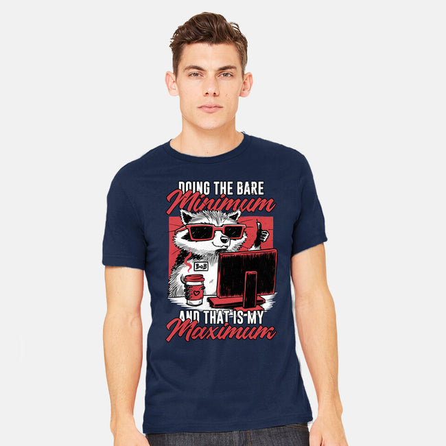 Raccoon Minimun Work-Mens-Heavyweight-Tee-Studio Mootant