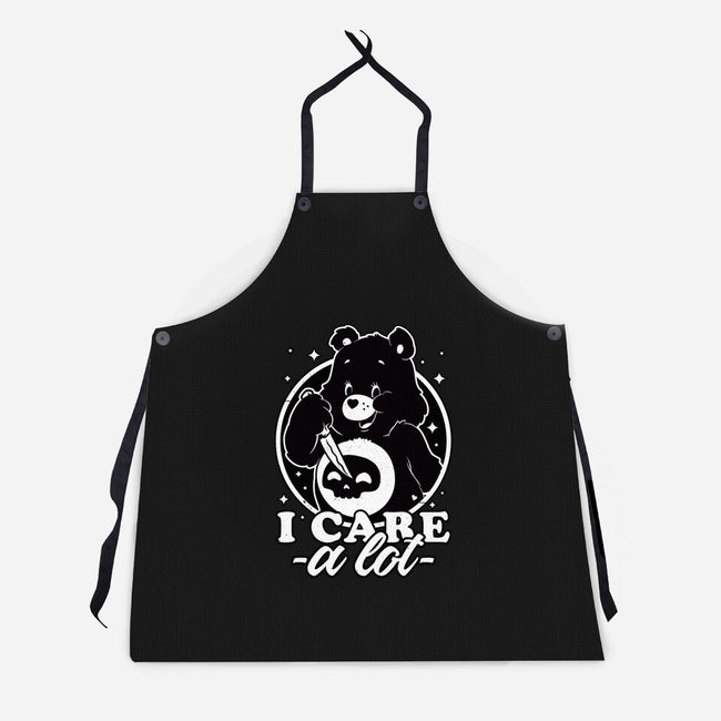 Cute Death Bear-Unisex-Kitchen-Apron-Studio Mootant