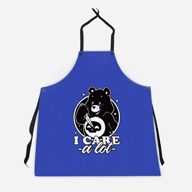 Cute Death Bear-Unisex-Kitchen-Apron-Studio Mootant