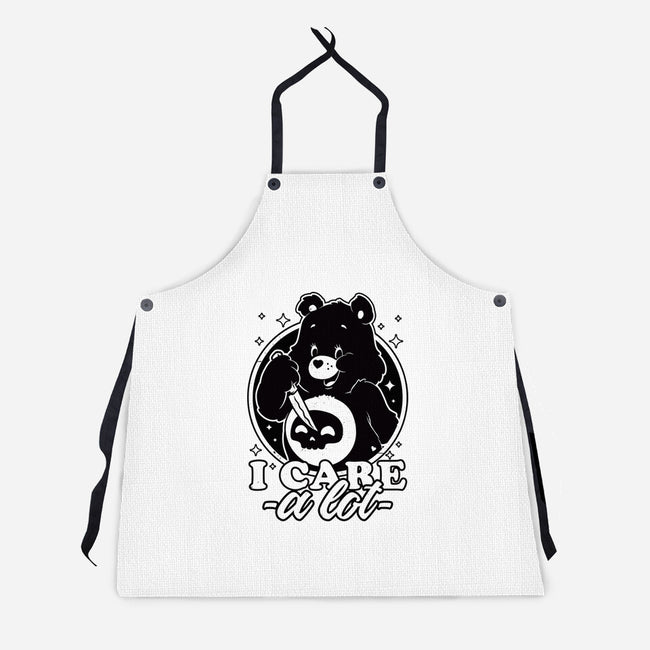 Cute Death Bear-Unisex-Kitchen-Apron-Studio Mootant