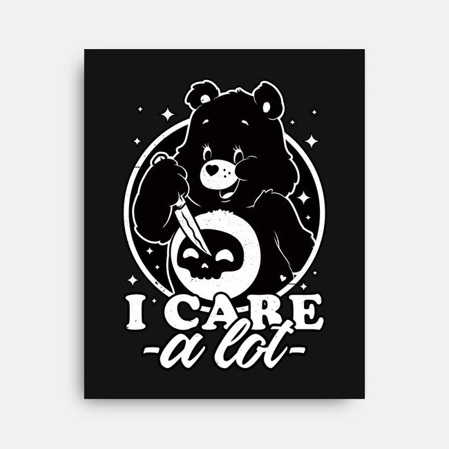 Cute Death Bear-None-Stretched-Canvas-Studio Mootant