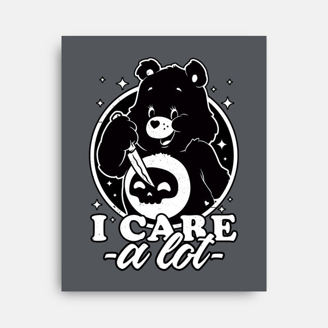 Cute Death Bear-None-Stretched-Canvas-Studio Mootant