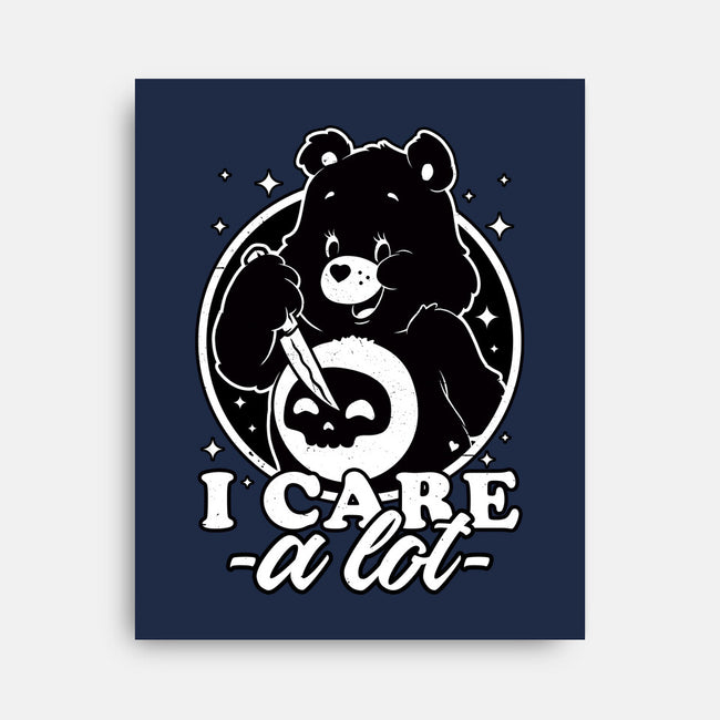 Cute Death Bear-None-Stretched-Canvas-Studio Mootant