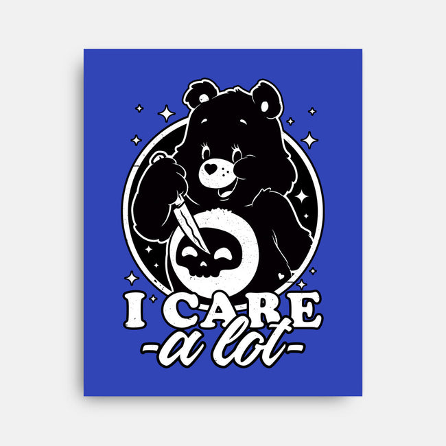 Cute Death Bear-None-Stretched-Canvas-Studio Mootant