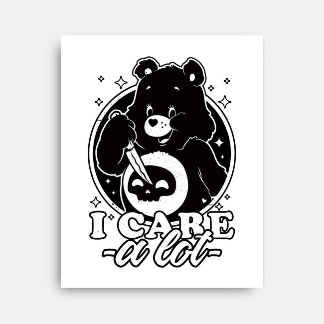 Cute Death Bear-None-Stretched-Canvas-Studio Mootant