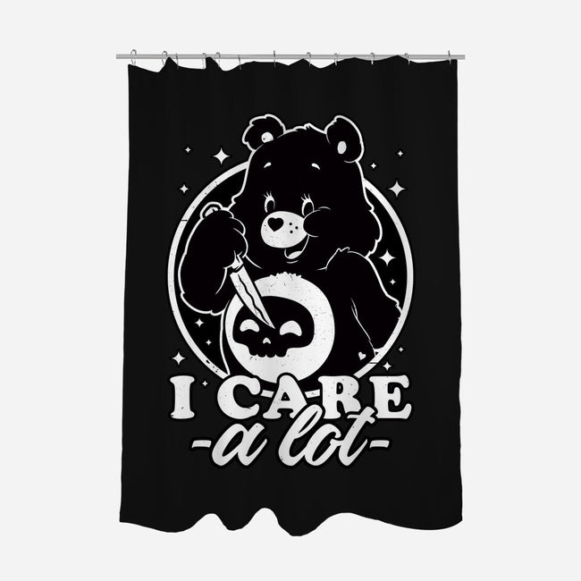 Cute Death Bear-None-Polyester-Shower Curtain-Studio Mootant