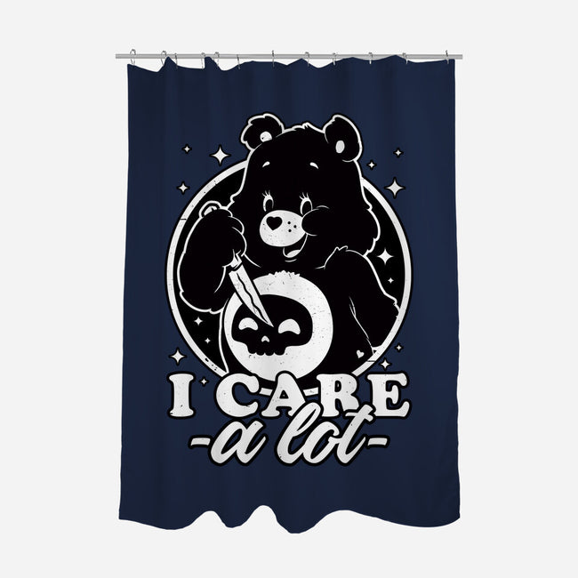 Cute Death Bear-None-Polyester-Shower Curtain-Studio Mootant