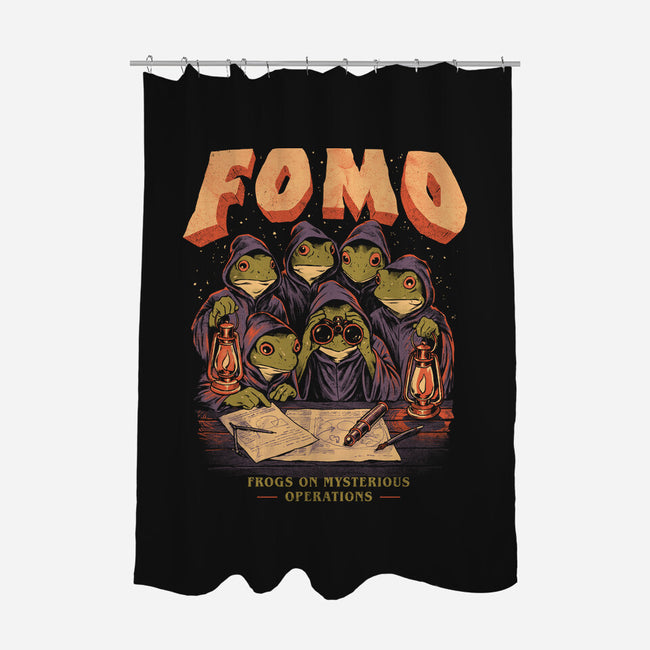 FOMO Frogs On Mysterious Operations-None-Polyester-Shower Curtain-eduely