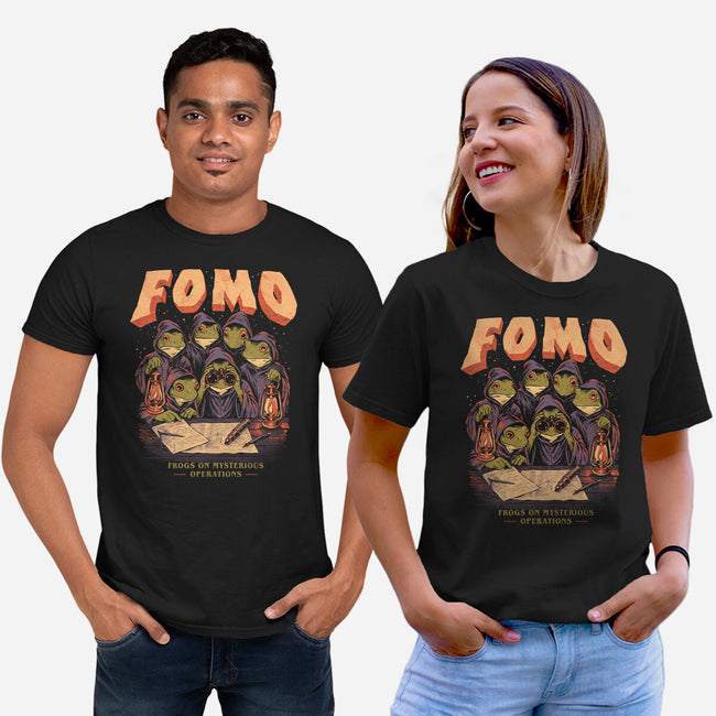 FOMO Frogs On Mysterious Operations-Unisex-Basic-Tee-eduely