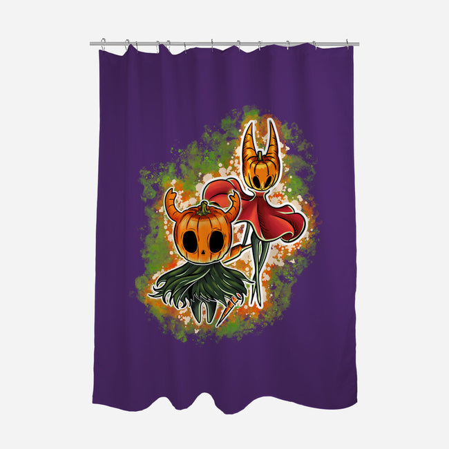 Pumpkin Warriors-None-Polyester-Shower Curtain-nickzzarto