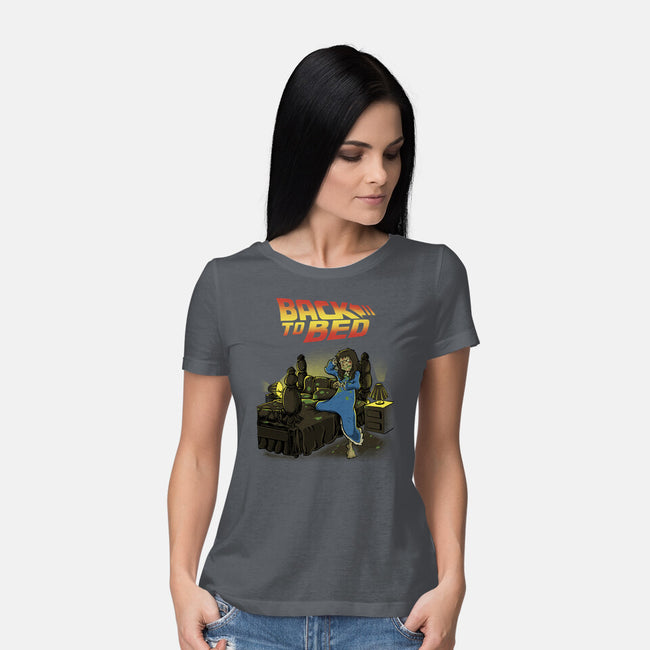 Back To The Bed-Womens-Basic-Tee-Betmac