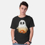 Spooky Night Landscape-Mens-Basic-Tee-dandingeroz