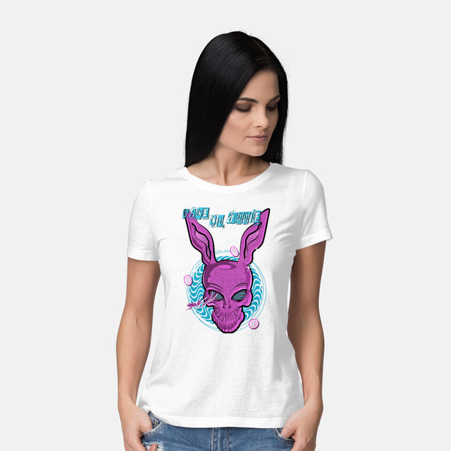 Wake Up Donnie-Womens-Basic-Tee-palmstreet