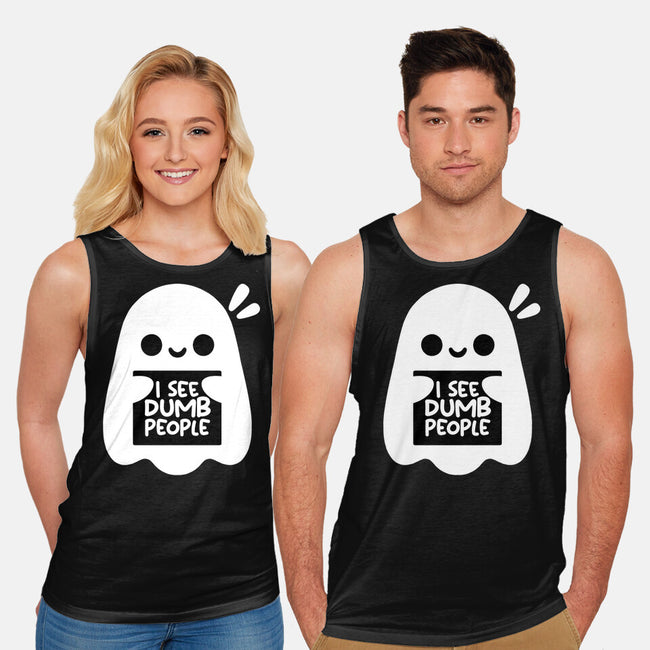 I See Dumb People-Unisex-Basic-Tank-NemiMakeit