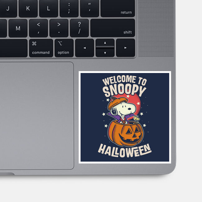 Snoopyween-None-Glossy-Sticker-turborat14