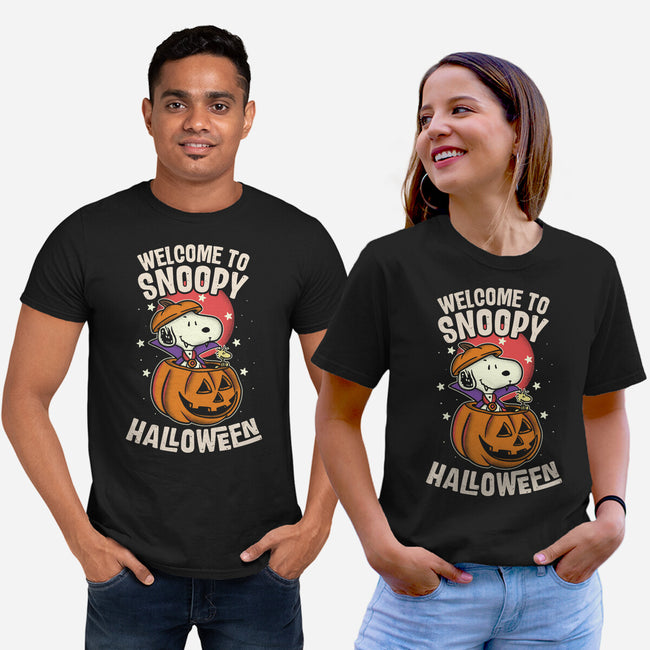 Snoopyween-Unisex-Basic-Tee-turborat14