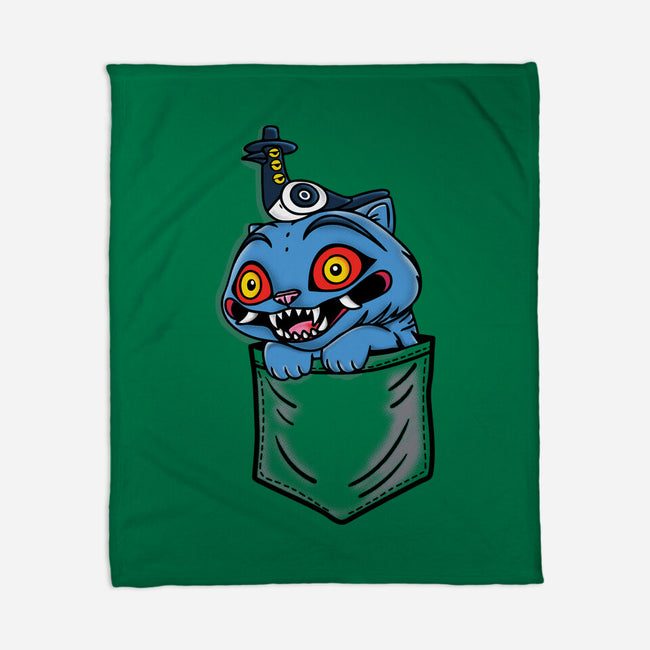 Pocket Cat-None-Fleece-Blanket-turborat14