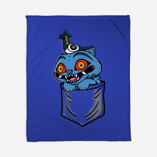 Pocket Cat-None-Fleece-Blanket-turborat14