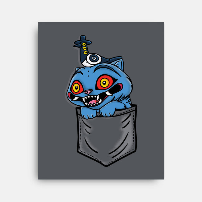 Pocket Cat-None-Stretched-Canvas-turborat14