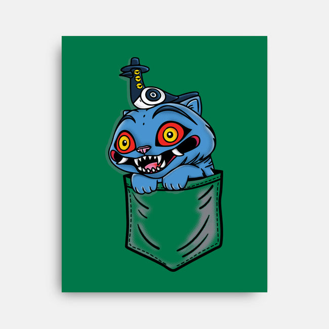 Pocket Cat-None-Stretched-Canvas-turborat14