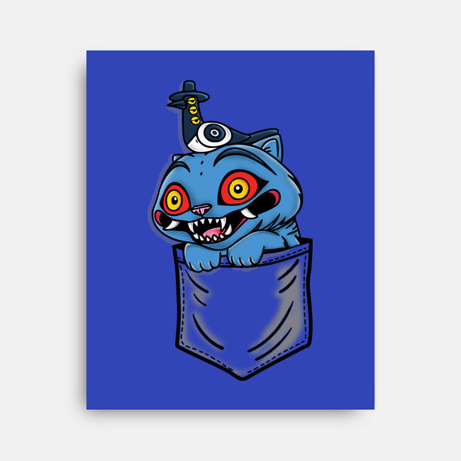 Pocket Cat-None-Stretched-Canvas-turborat14