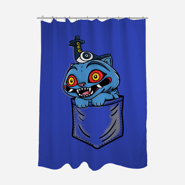 Pocket Cat-None-Polyester-Shower Curtain-turborat14