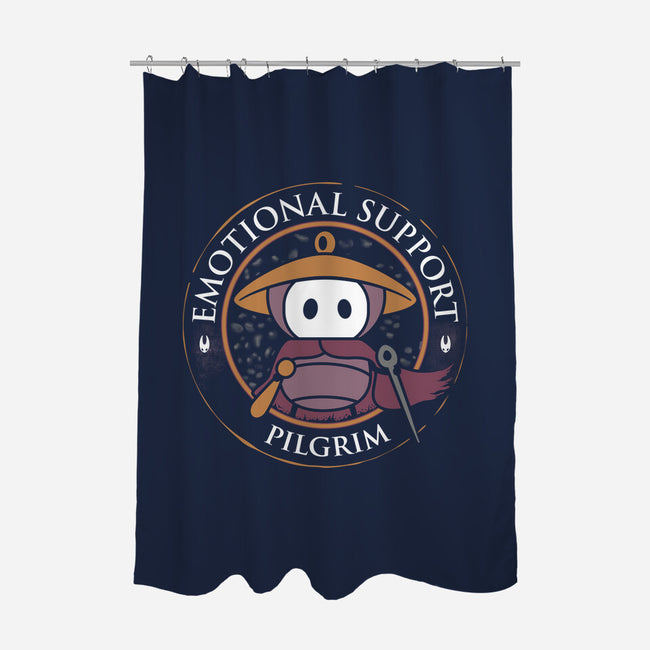 Emotional Support Pilgrim-None-Polyester-Shower Curtain-rocketman_art