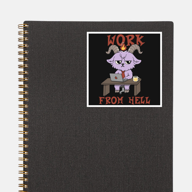 Work From Hell-None-Glossy-Sticker-Loobs