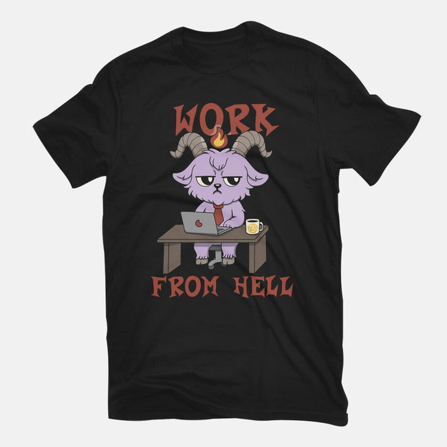 Work From Hell-Womens-Fitted-Tee-Loobs