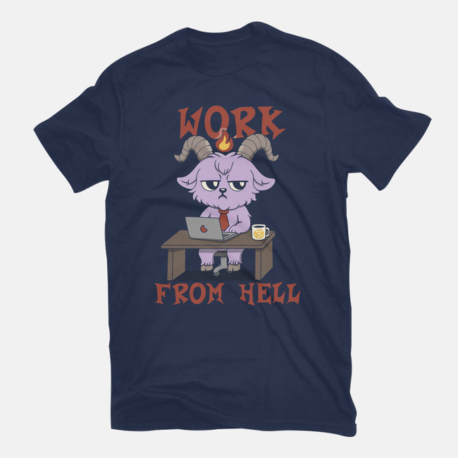 Work From Hell-Womens-Fitted-Tee-Loobs