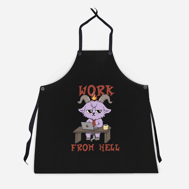 Work From Hell-Unisex-Kitchen-Apron-Loobs