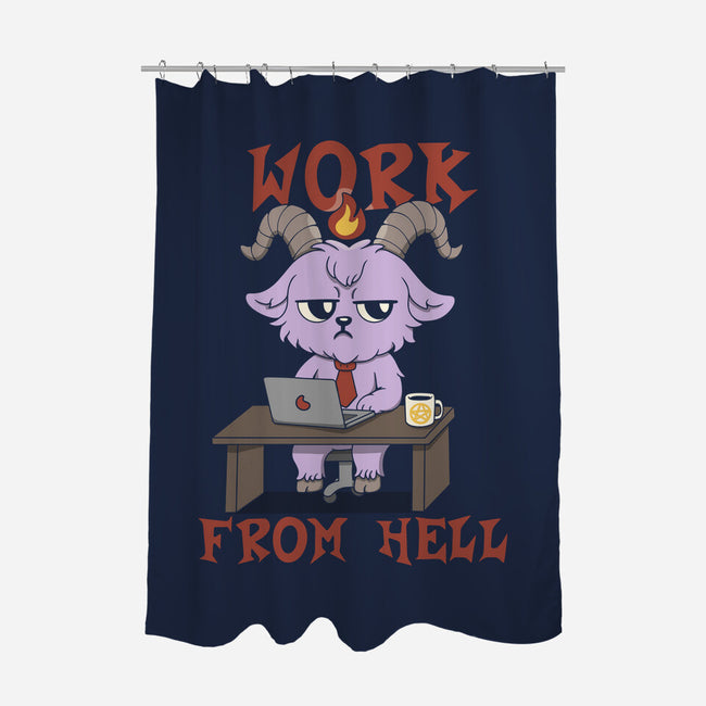 Work From Hell-None-Polyester-Shower Curtain-Loobs
