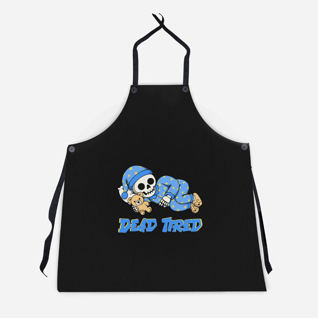 Dead Tired-Unisex-Kitchen-Apron-Loobs