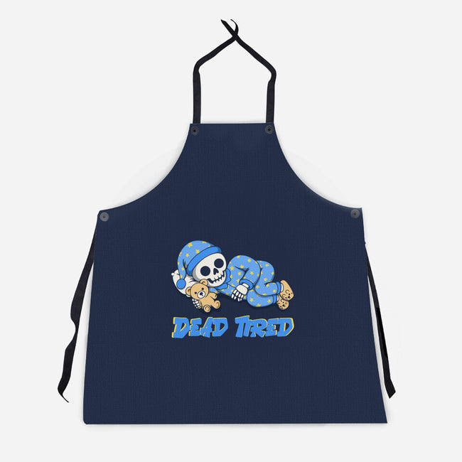 Dead Tired-Unisex-Kitchen-Apron-Loobs