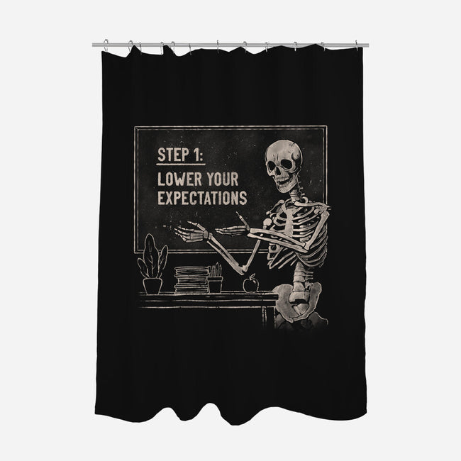 Lower Your Expectations-None-Polyester-Shower Curtain-eduely