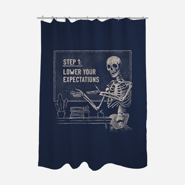 Lower Your Expectations-None-Polyester-Shower Curtain-eduely